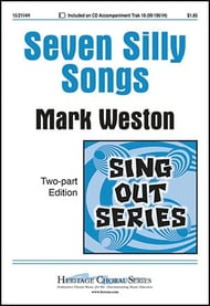 Seven Silly Songs Two-Part choral sheet music cover Thumbnail